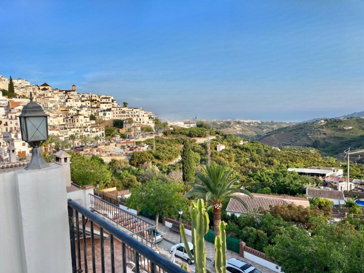 Apartamento Casa La Aguanosa Con Piscina Y Vistas Al Mar Frigiliana Exterior foto