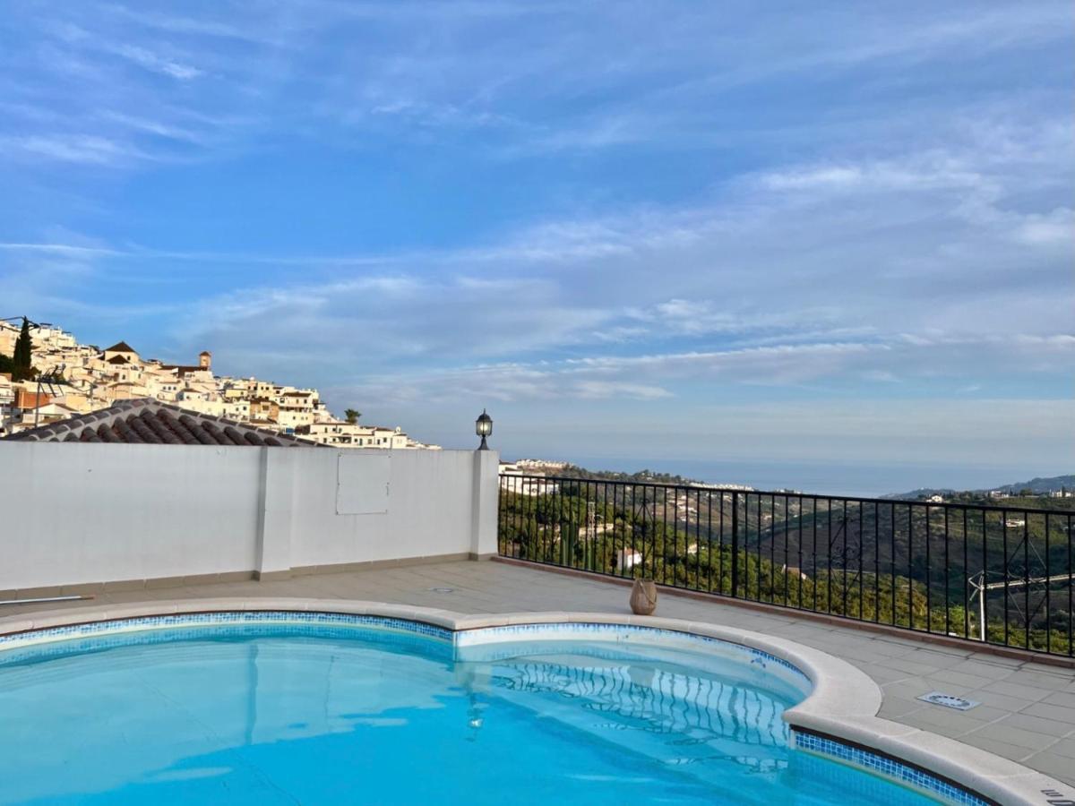Apartamento Casa La Aguanosa Con Piscina Y Vistas Al Mar Frigiliana Exterior foto